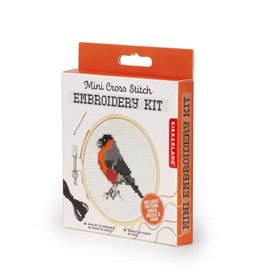 Kikkerland MINI CROSS STITCH KIT - BIRD