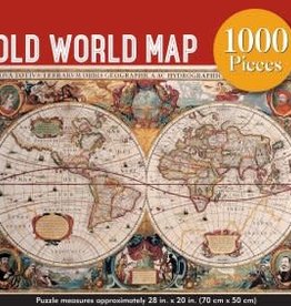 Peter Pauper Press OLD WORLD MAP 1000 PIECE JIGSAW PUZZLE
