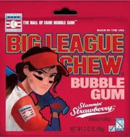 National Baseball Hall Of Fame Big League Chew Slammin' Strawberry 2.12oz