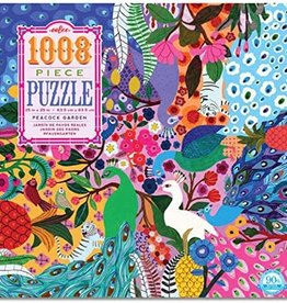 eeBoo PEACOCK GARDEN 1000 PC SQ PUZZLE