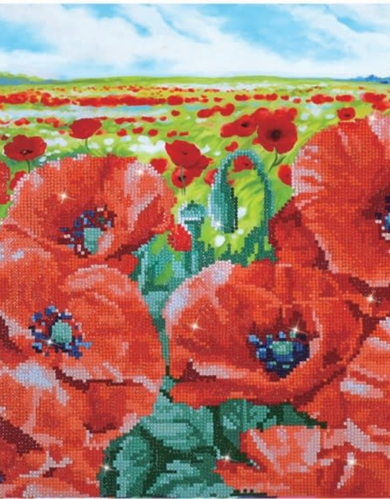 Diamond Dotz Diamond Dotz - Red Poppy Field