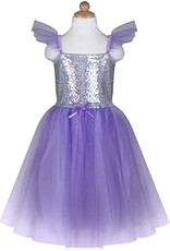 Great Pretenders Sequins Princess Dress, Lilac, Size 7-8