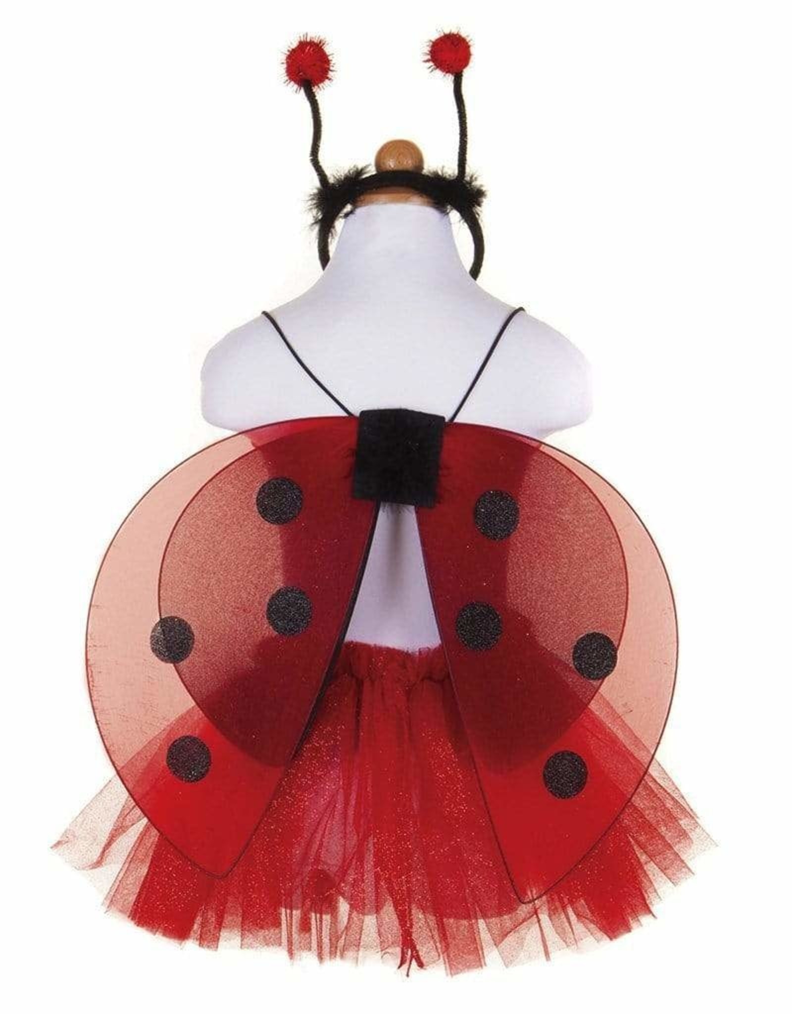 Great Pretenders Glitter Ladybug Tutu With Wings & HB,  Size 4-6