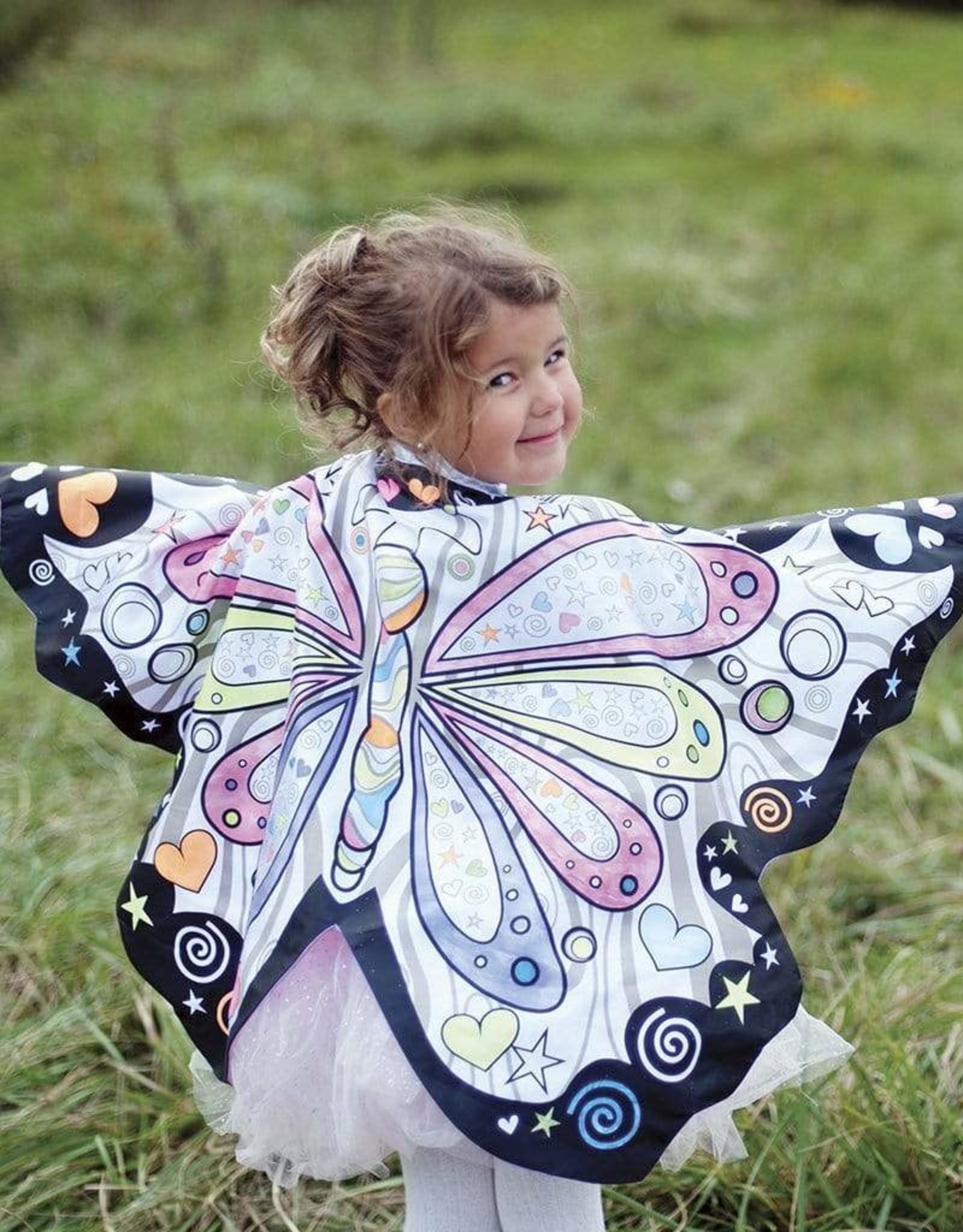 Great Pretenders Colour-A-Cape, Butterﬂy Wings, Size 4-7, Boxed