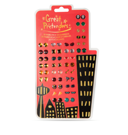 Great Pretenders Superhero Sticker Earrings, 30 Pairs