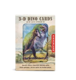 Kikkerland 3D DINOSAUR PLAYING CARDS