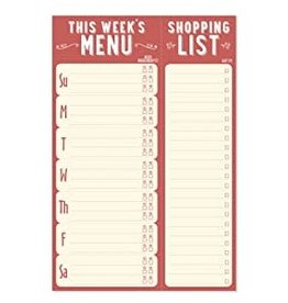 Peter Pauper Press NOTE PAD THIS WEEK'S MENU