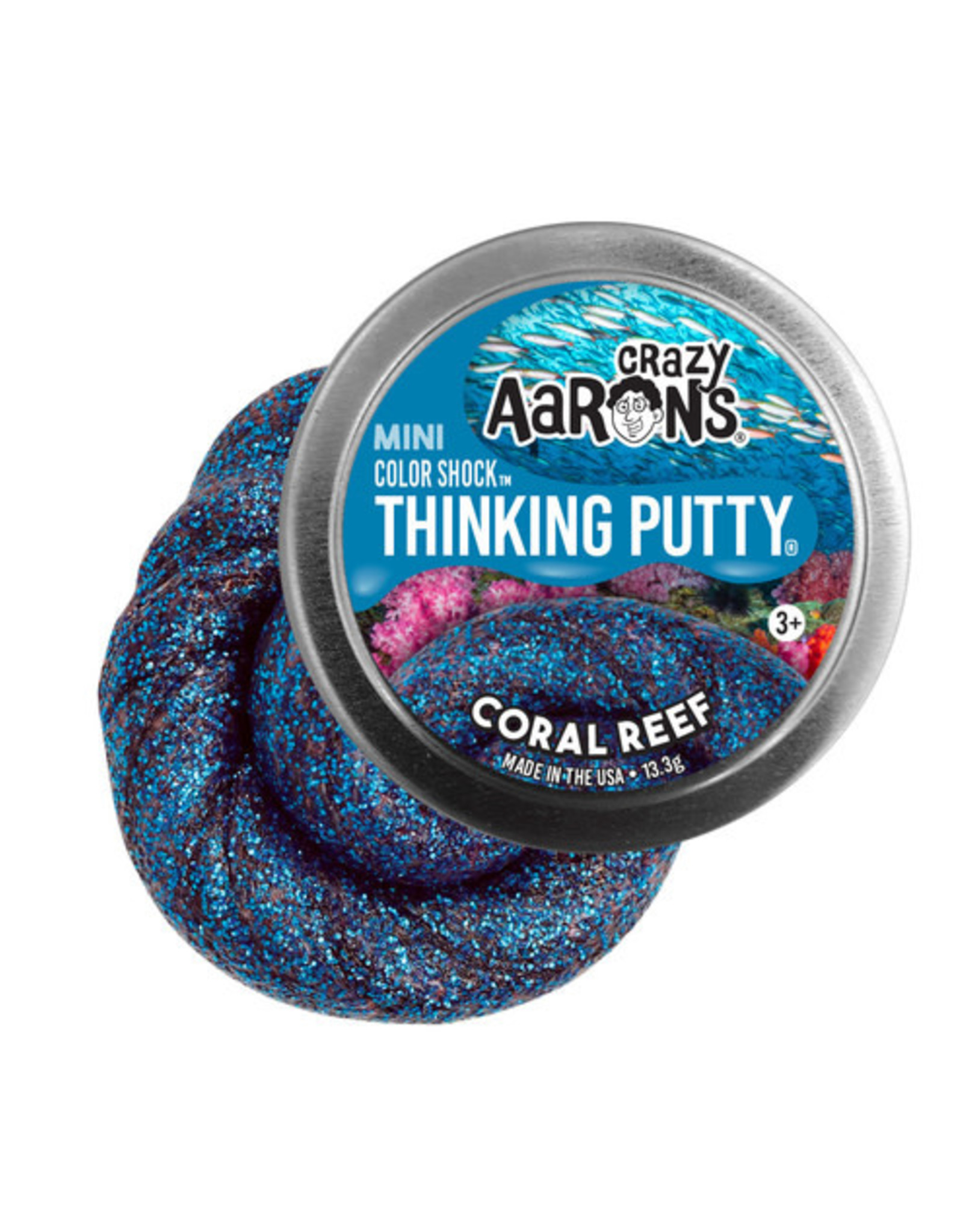 Crazy Aaron's Thinking Putty Crazy Aaron's Mini Tin -  Coral Reef (Effects)