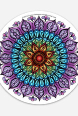 Crystal Salamon Coloured Sticker - Rainbow Mandala