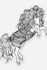 Crystal Salamon Colouring Sticker - Horse