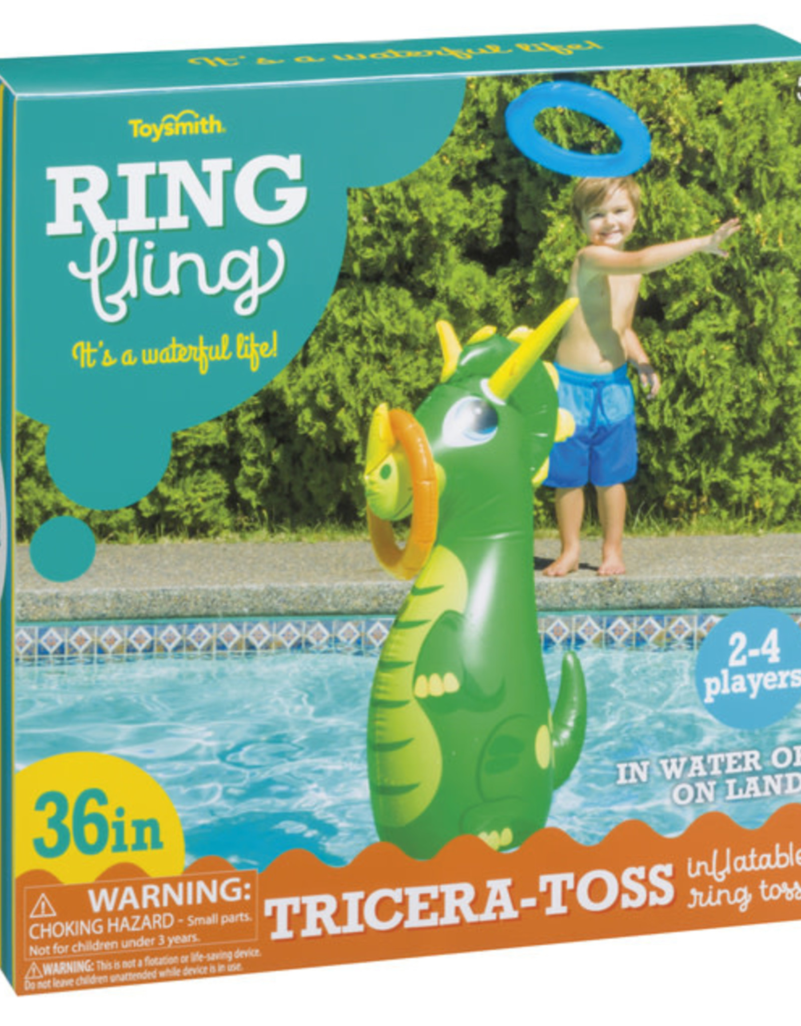 Toysmith Ring Fling Tricera-Toss