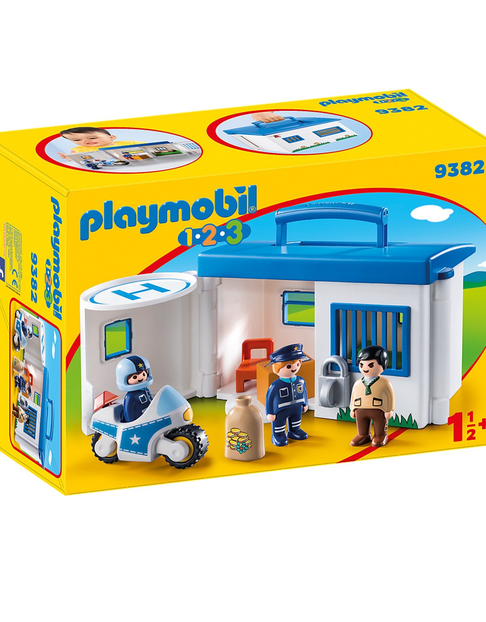 Playmobil 1.2.3 Take Along Police Station*
