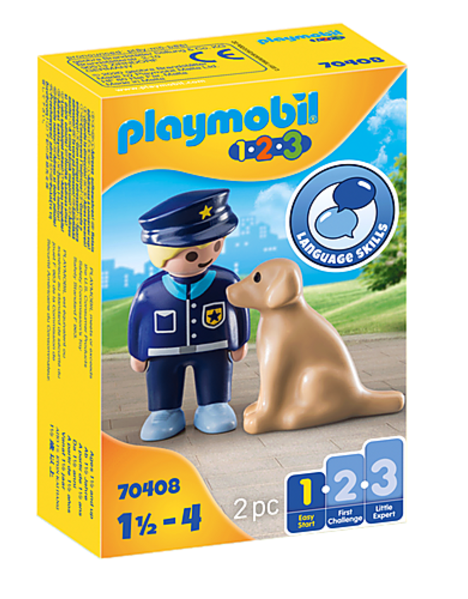 Playmobil 1.2.3. Police Officer with Dog