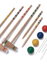 Pool Candy Deluxe Wooden Croquet Set (4 Player)
