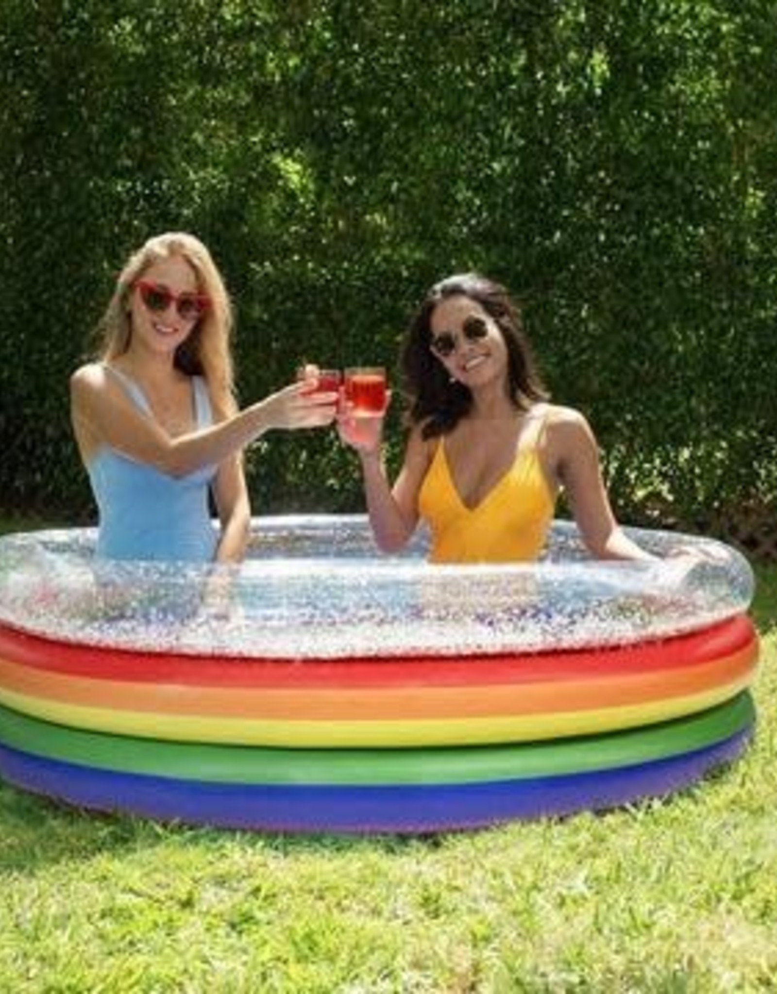 Pool Candy Rainbow Glitter Sunning Pool