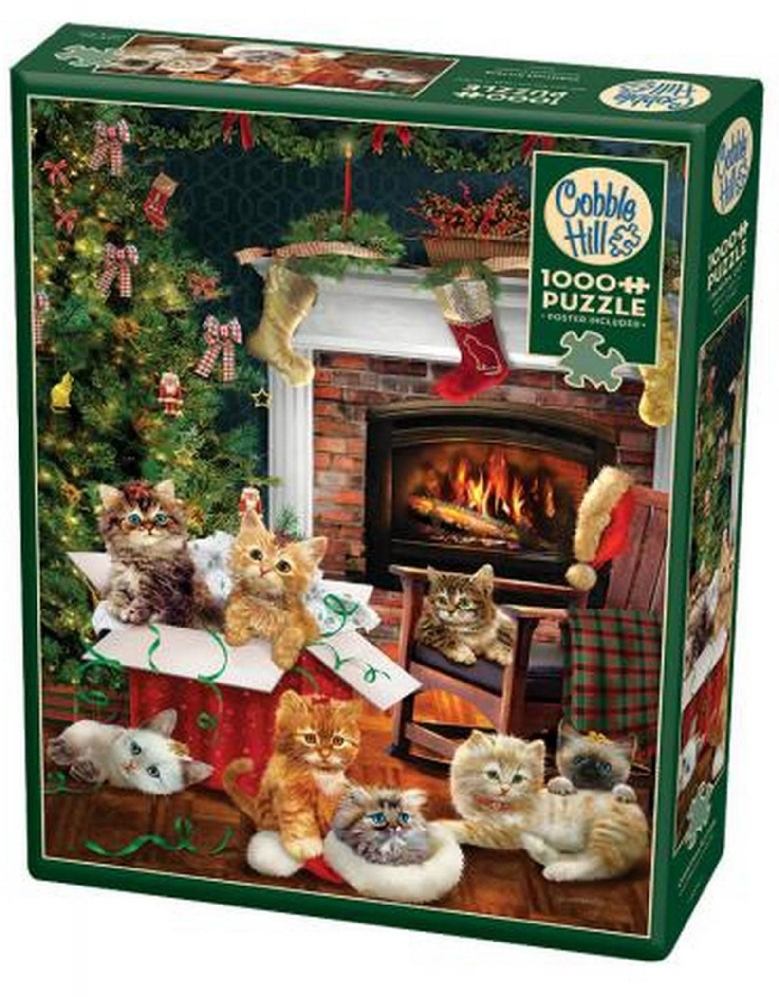 Cobble Hill Christmas Kittens 1000PC