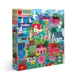 eeBoo SWEDISH FISHING VILLAGE 1000PC SQ PUZZLE