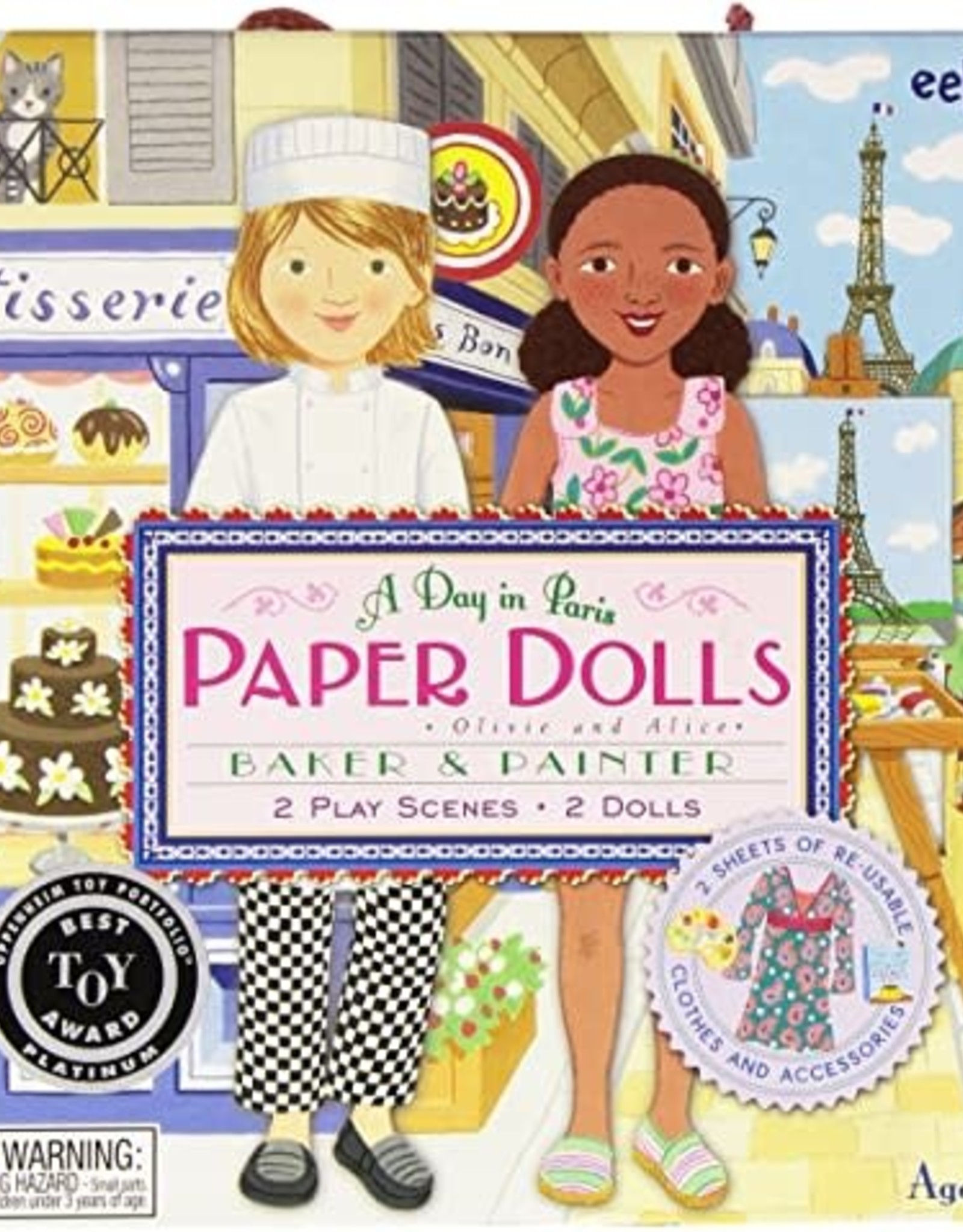 eeBoo Baker and Painter Paper Dolls