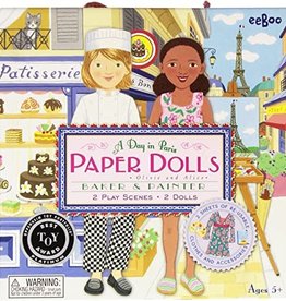 eeBoo Baker and Painter Paper Dolls