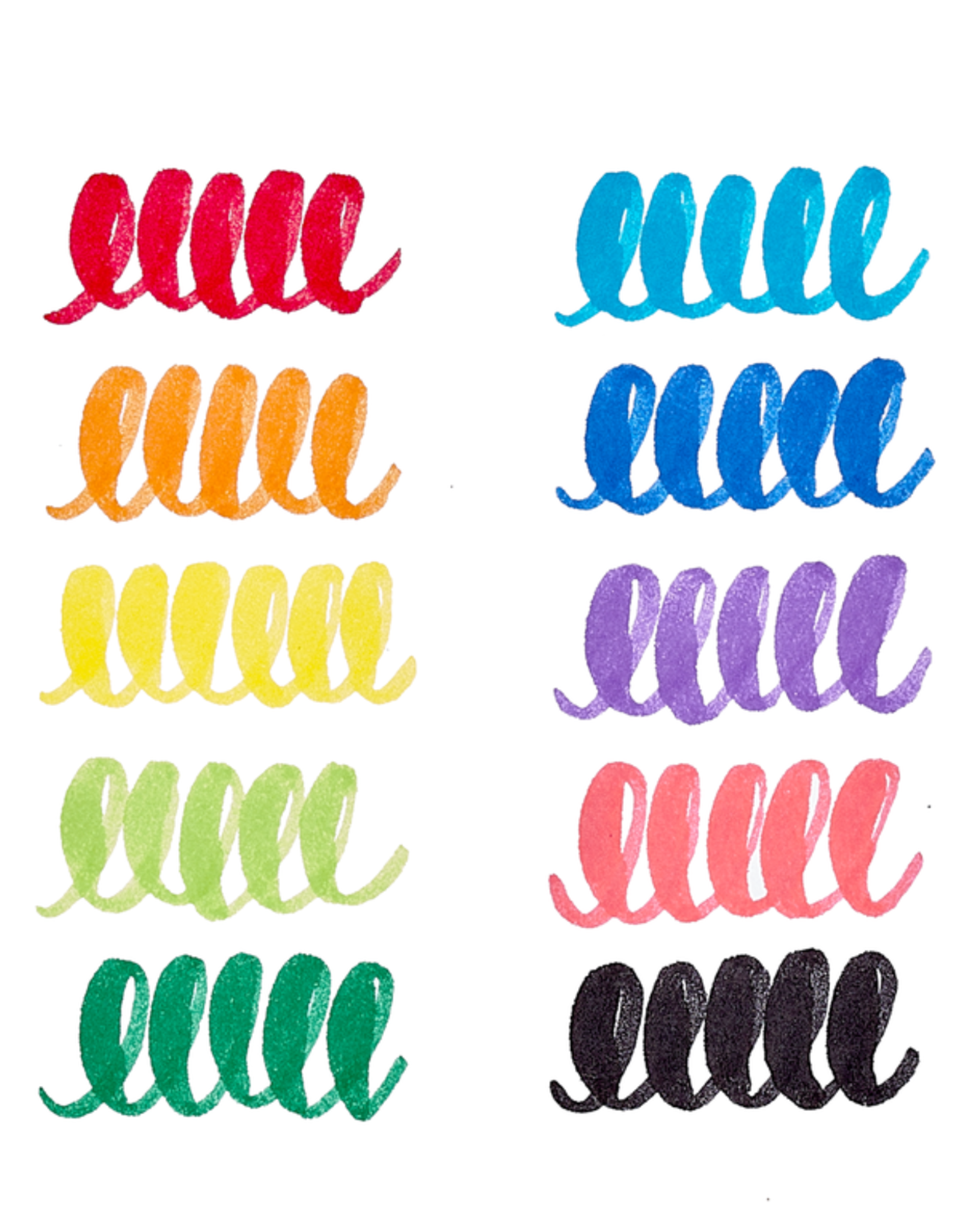 OOLY BIG BRIGHT BRUSH MARKERS - SET OF 10
