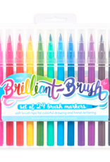 OOLY BRILLIANT BRUSH MARKERS - SET OF 24