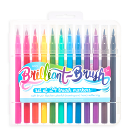 OOLY BRILLIANT BRUSH MARKERS - SET OF 24