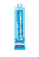 OOLY LIL JUICY SCENTED GRAPHITE PENCILS - BLUEBERRY(SET OF 6)