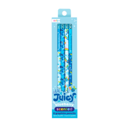 OOLY LIL JUICY SCENTED GRAPHITE PENCILS - BLUEBERRY(SET OF 6)