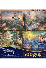 Ceaco 4 IN 1 500PC THOMAS KINKADE DISNEY DREAMS