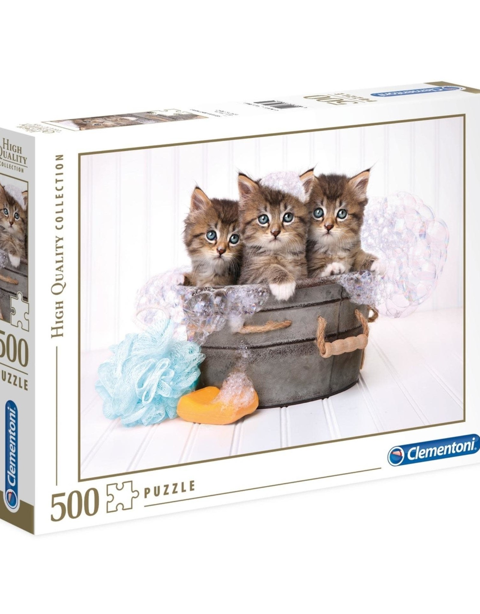 Clementoni 500PC HQC -KITTENS AND SOAP