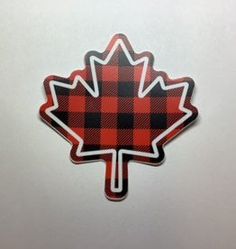 Stickers NW Buffalo Check Maple Leaf Sticker