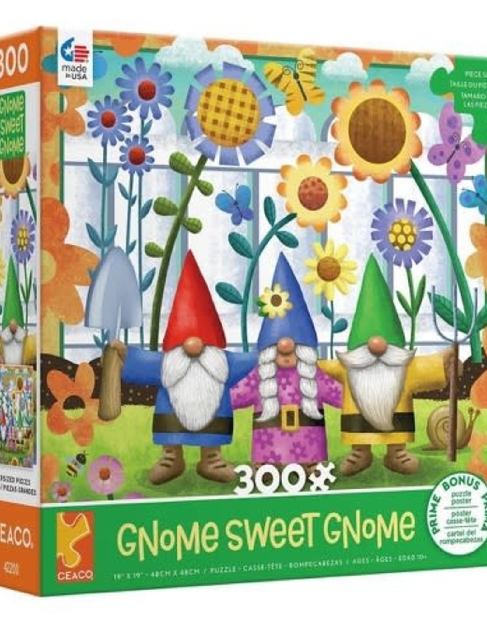 Ceaco 300PC OVERSIZED GNOMES-GREEN BOX