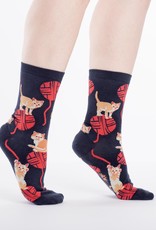 Sock It To Me Women's Crew- Kitten Knittin'