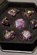 Fifteen4Two Ventures Dice - 7pc Gemstone Polyhedral - Amethyst