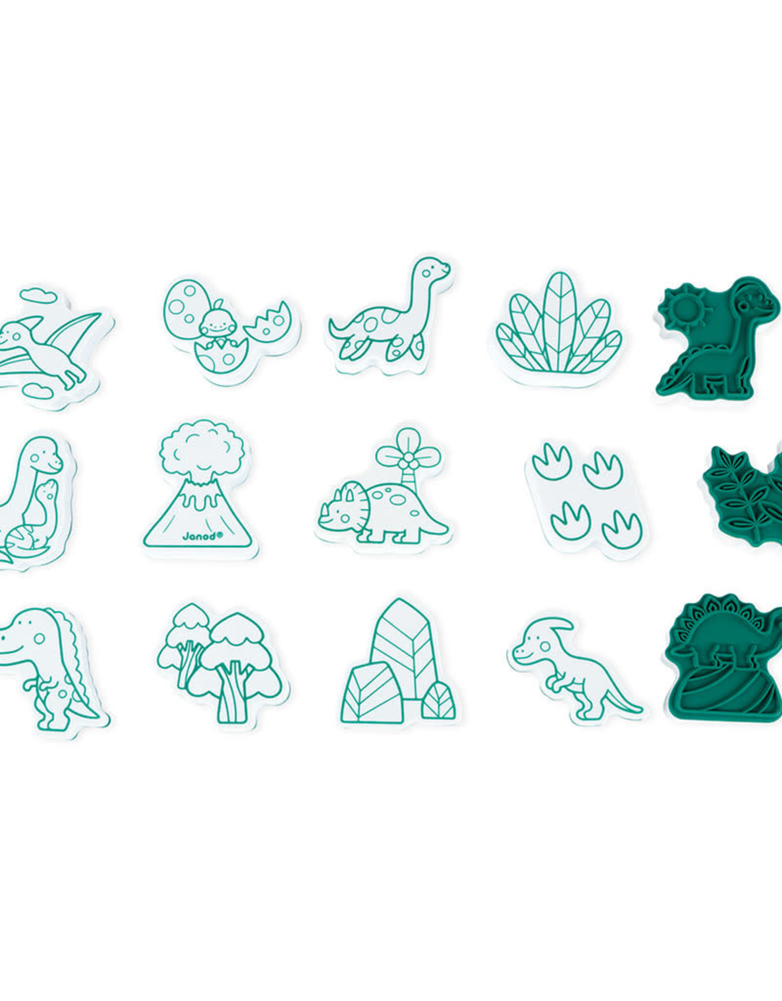 Janod Hachette - Dino Stamps Set of 15