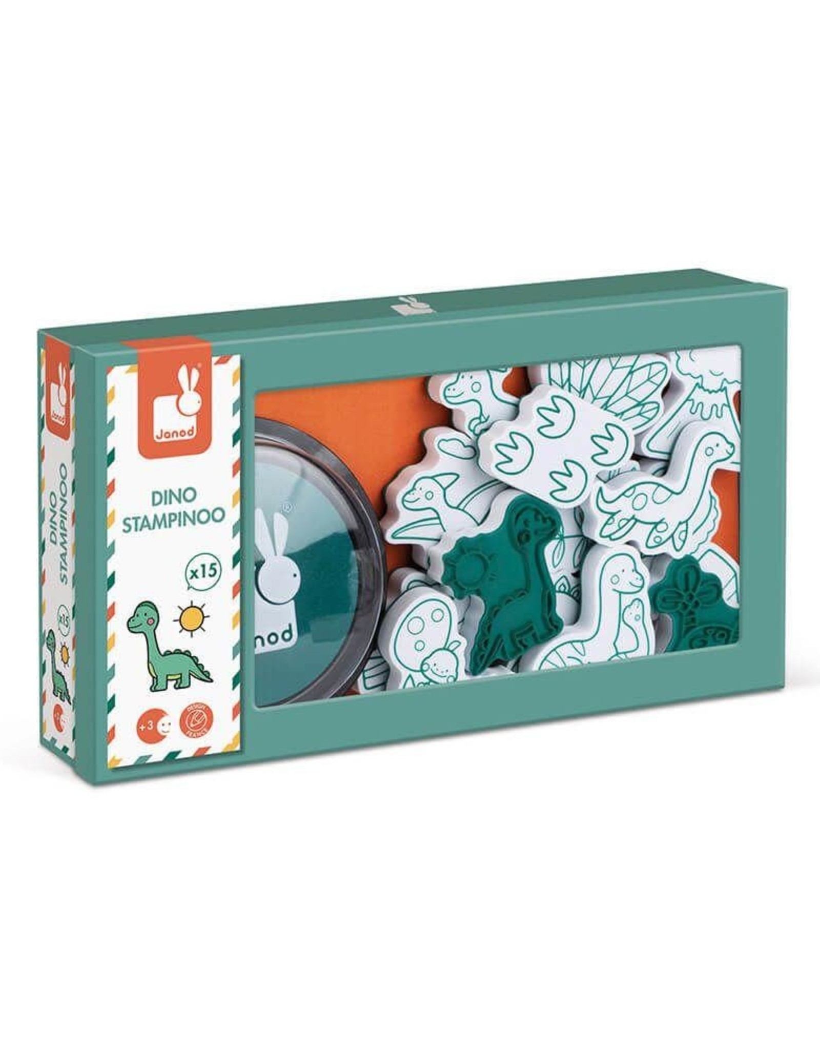 Janod Hachette - Dino Stamps Set of 15