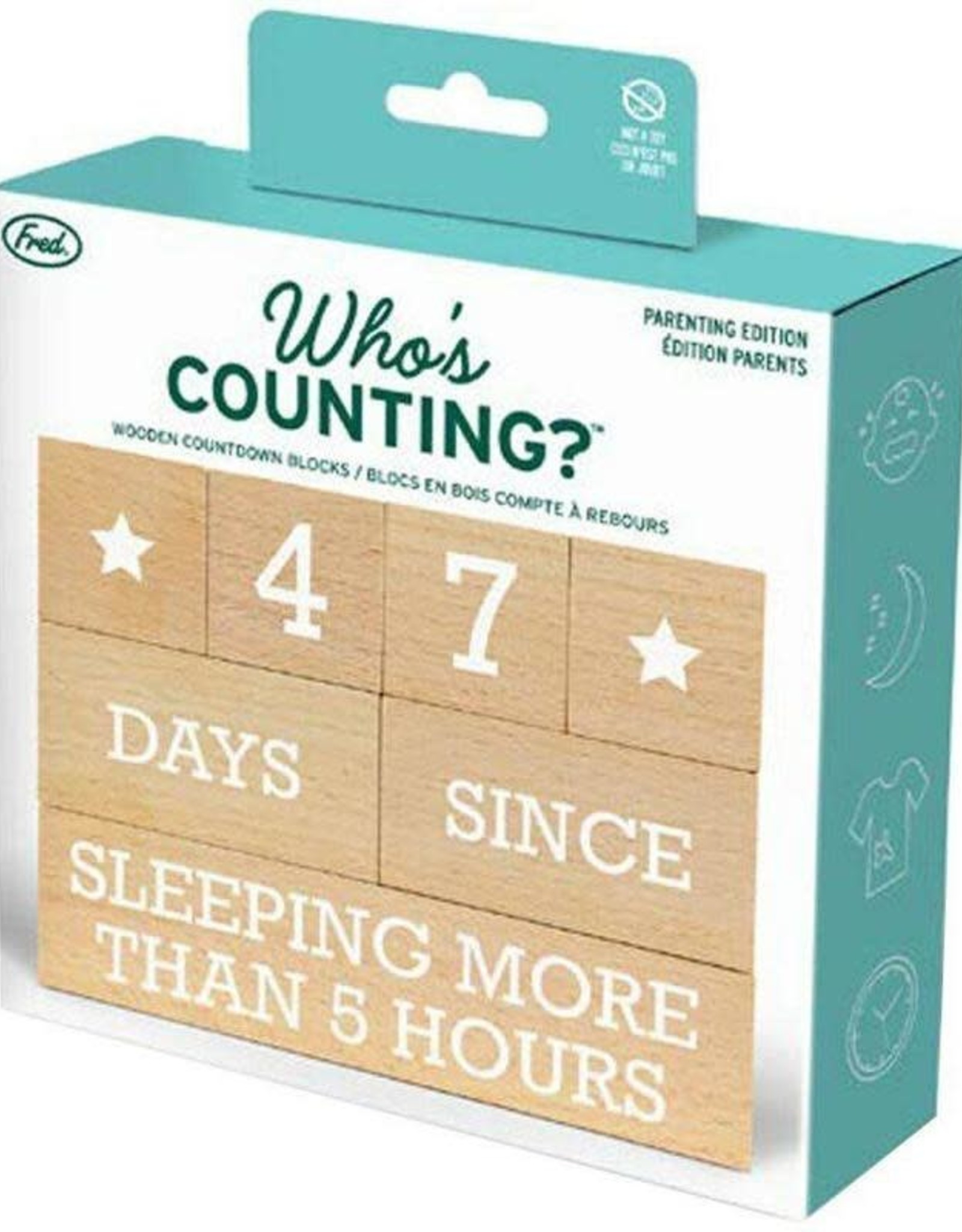 Fred & Friends Who's Counting Parenting Blocks