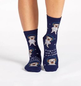 Sock It To Me WOMEN'S CREW - PUGSTON, WE HAVE A PROBLEM