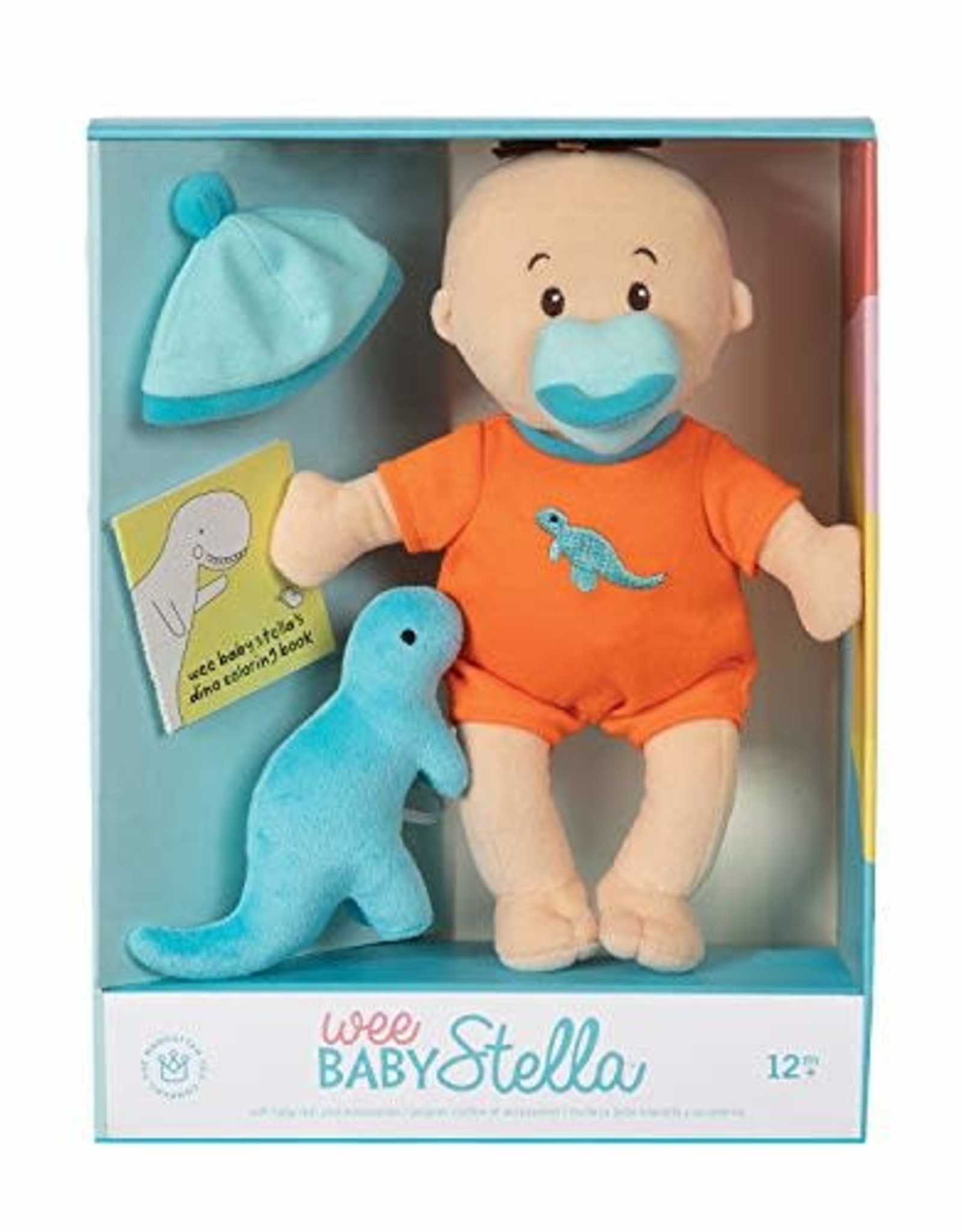Manhattan Toy Wee Baby Stella Doll Tiny Dino Set