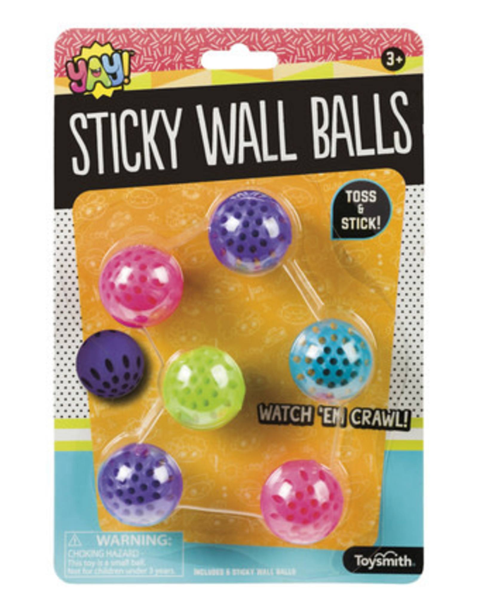 Toysmith Sticky Wall Balls - YAY