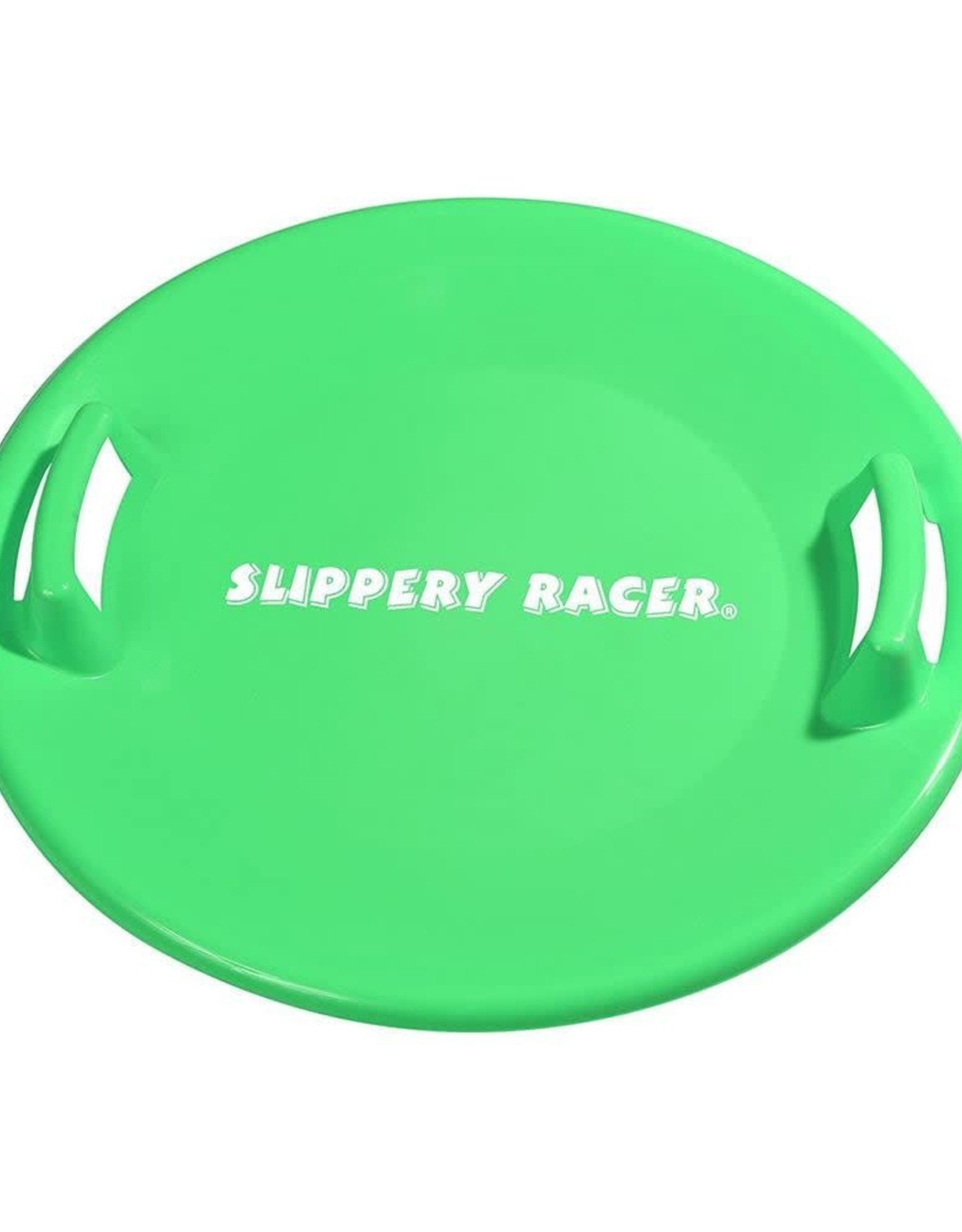 Slippery Racer Downhill Pro Saucer Disc Sled - Green *Not available for shipping. Pick up only.