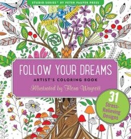 Peter Pauper Press FOLLOW YOUR DREAMS ARTIST'S COLORING BOOK