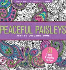 Peter Pauper Press Peaceful Paisleys Coloring Book