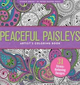 Peter Pauper Press Peaceful Paisleys Colouring Book