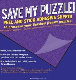 Peter Pauper Press SAVE MY PUZZLE! PEEL AND STICK ADHESIVE SHEETS