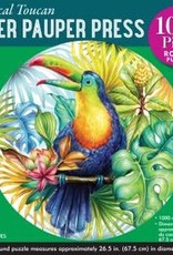 Peter Pauper Press Tropical Toucan Round Puzzle 1000 PC