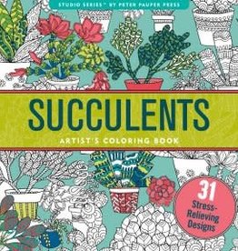 Peter Pauper Press Succulents Coloring Book