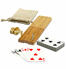 Wood Expressions Cribbage & More, 12-in-1, w/ Dice & Cards