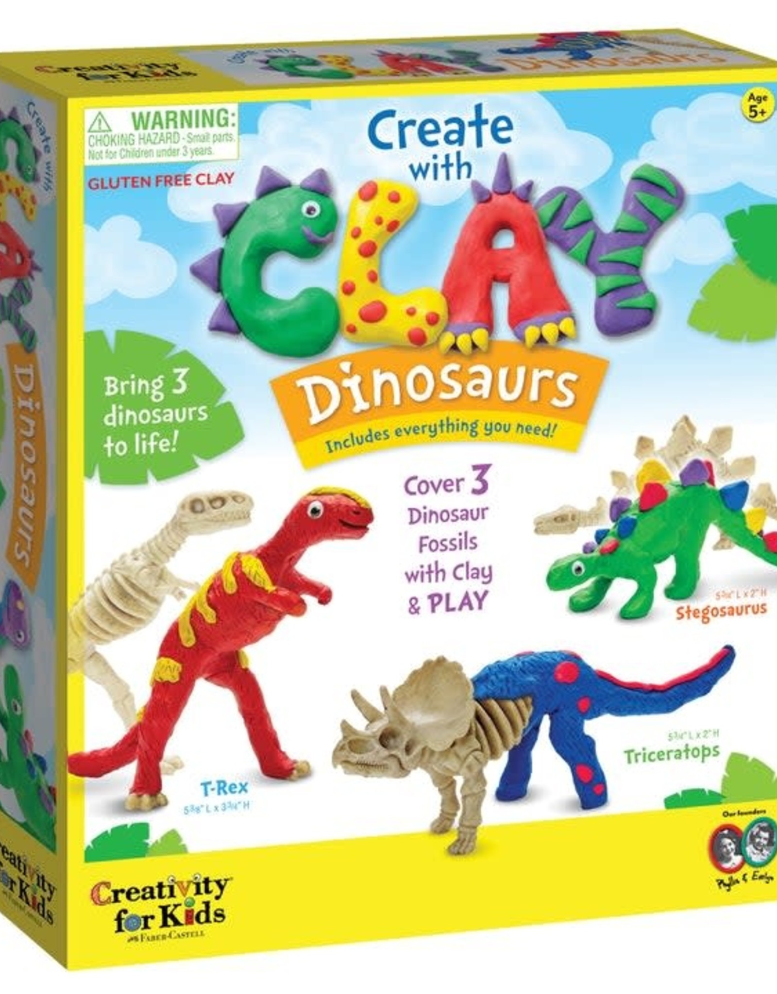 Creativity For Kids CREATE WITH CLAY DINOSAURS