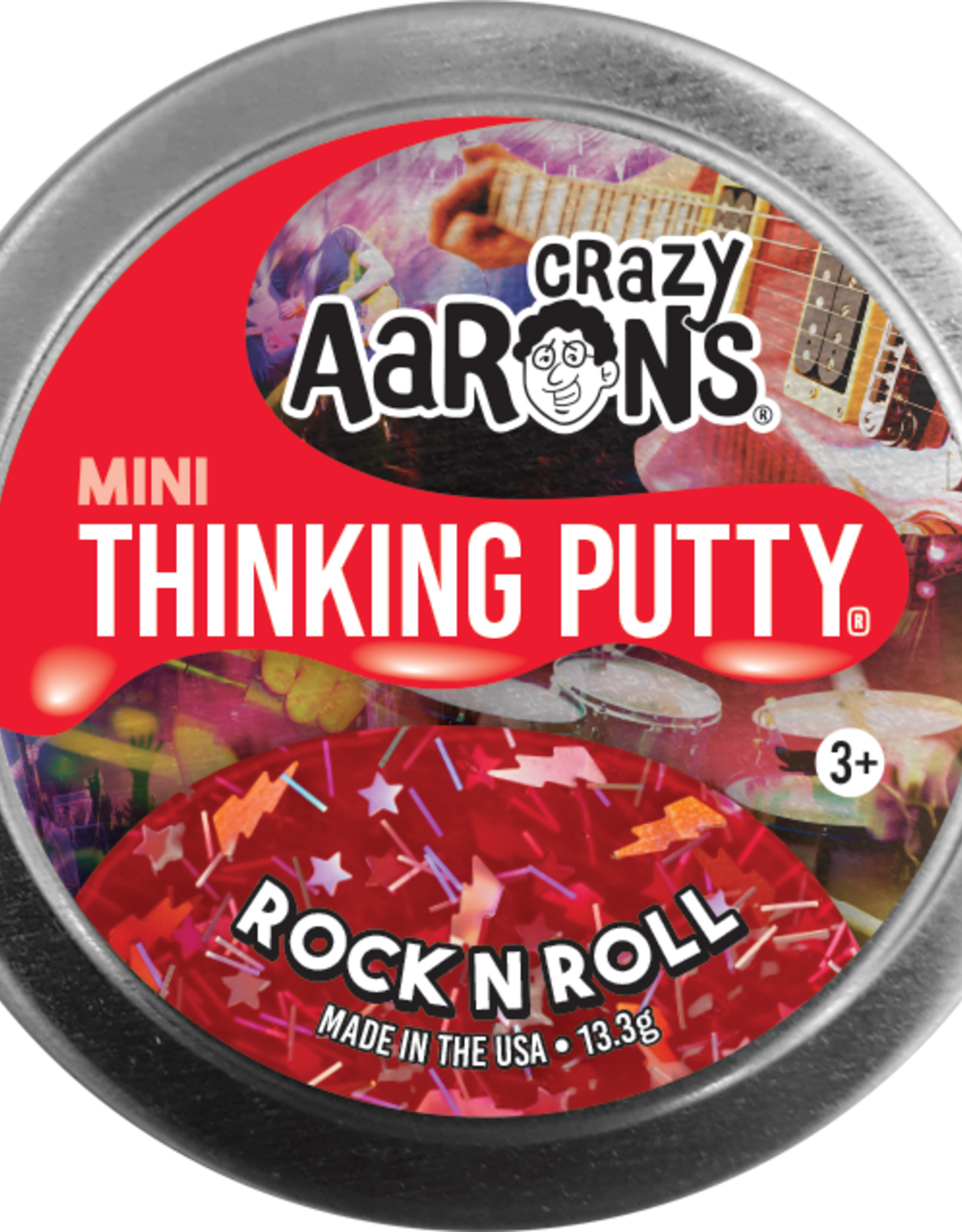 Crazy Aaron's Thinking Putty Crazy Aaron's Mini Tin-Rock N' Roll